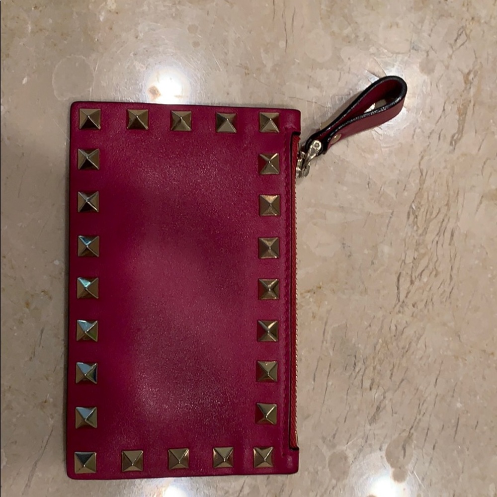 Valentino coin purse/credit card holder. Hot pink